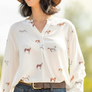 Blouse horses (1) - White Diamond